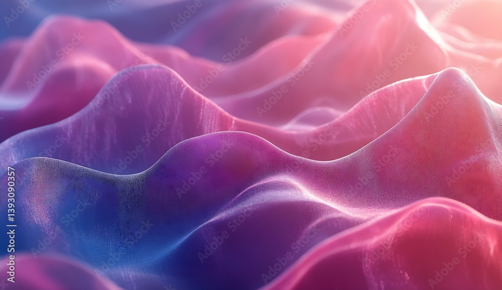 Obraz premium Abstract close up view of colorful flowing waves creating an artistic textured background for design : Generative AI
