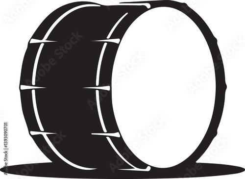snare drum on white drum silhouette line art vector illustration snare drum isolated on white background and A snare drum silhouette vector,white background