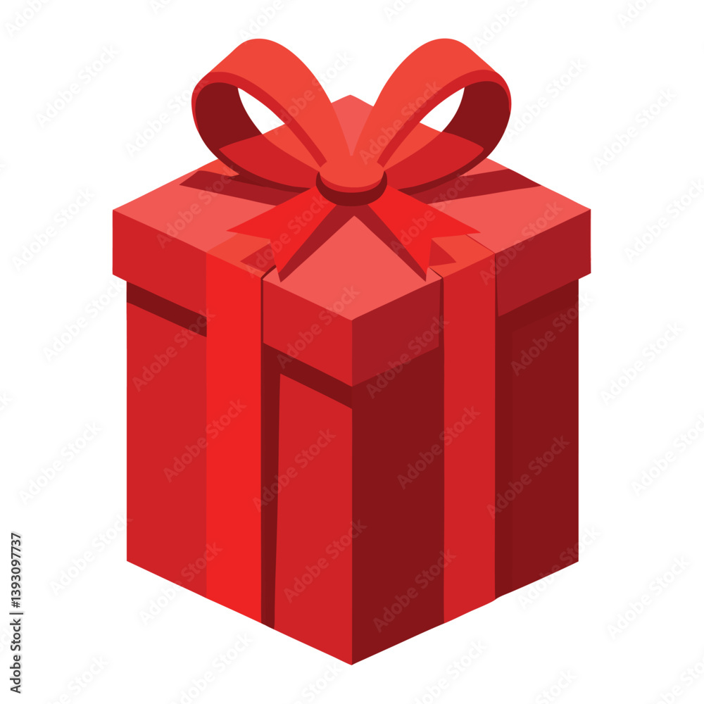 Christmas giftbox vector art illustration.
Christmas giftbox vector art illustration.