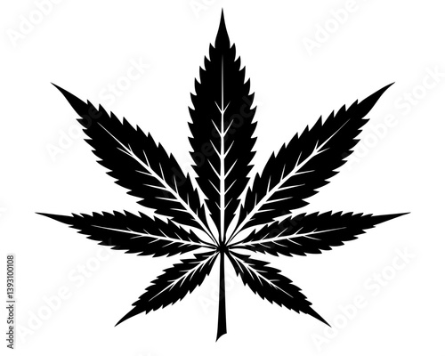 Marijuana Silhouette Vector Design, Marijuana SVG, Marijuana Icon