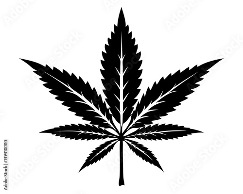 Marijuana Silhouette Vector Design, Marijuana SVG, Marijuana Icon