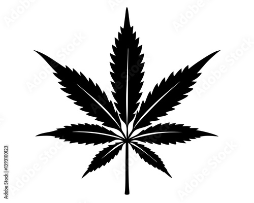 Marijuana Silhouette Vector Design, Marijuana SVG, Marijuana Icon