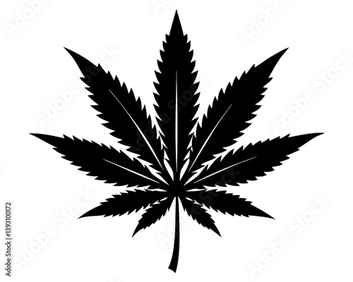 Marijuana Silhouette Vector Design, Marijuana SVG, Marijuana Icon