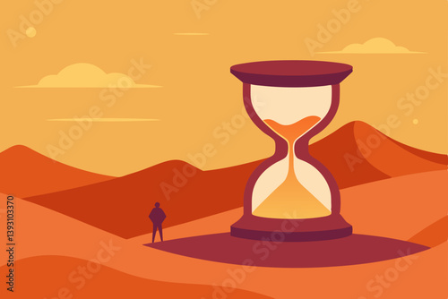 hourglass with sand
