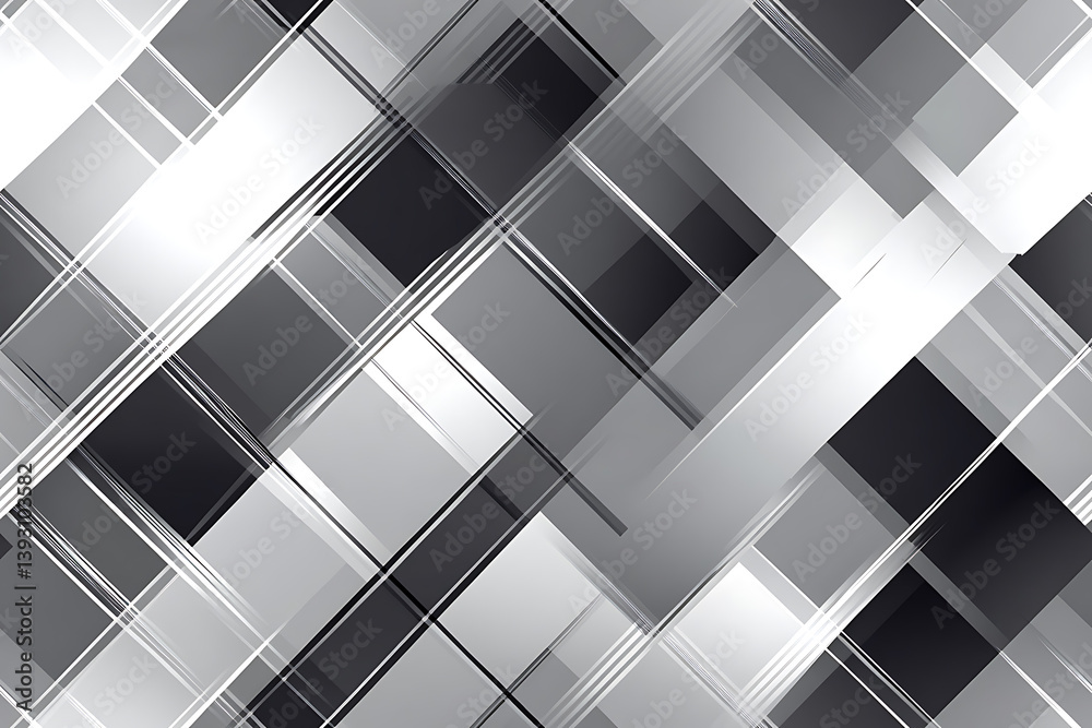 Obraz premium Silver plaid seamless pattern