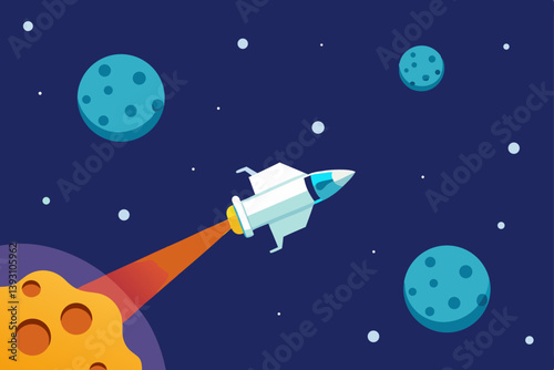 rocket in space