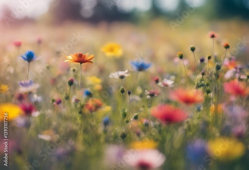 sommerliche stimmung bunte blumenwiese colourful background sun environmental game spring microcosmos summer field ecosystem grass flower heaven season herb flora balance sunlight meadow leaf trend