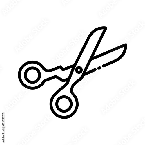Scissors Icon for Creativity and Crafting Topics