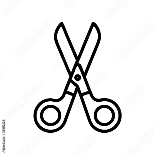 Scissors Icon for Creativity and Crafting Topics