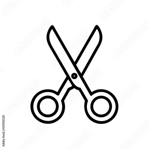 Scissors Icon for Creativity and Crafting Topics