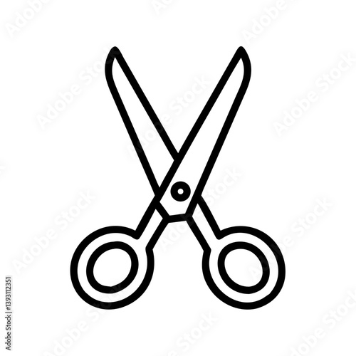 Scissors Icon for Creativity and Crafting Topics