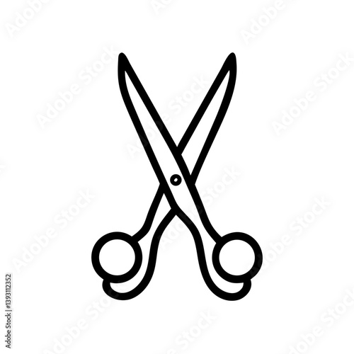 Scissors Icon for Creativity and Crafting Topics