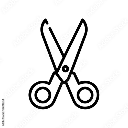 Scissors Icon for Creativity and Crafting Topics