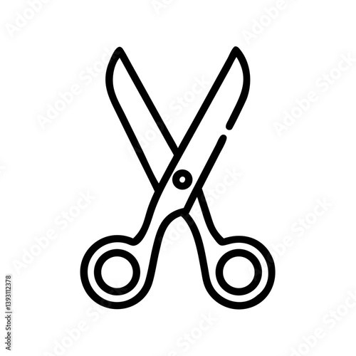 Scissors Icon for Creativity and Crafting Topics