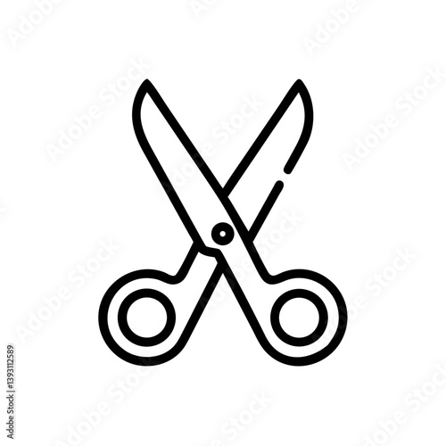 Scissors Icon for Creativity and Crafting Topics