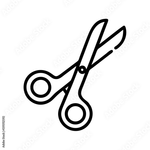 Scissors Icon for Creativity and Crafting Topics