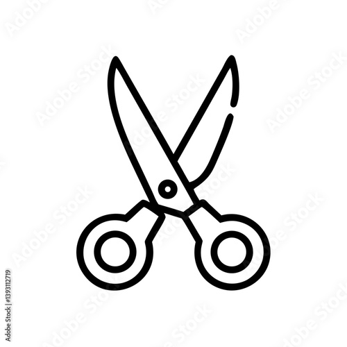 Scissors Icon for Creativity and Crafting Topics