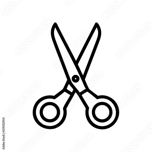 Scissors Icon for Creativity and Crafting Topics