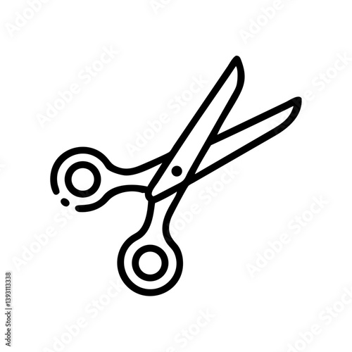 Scissors Icon for Creativity and Crafting Topics