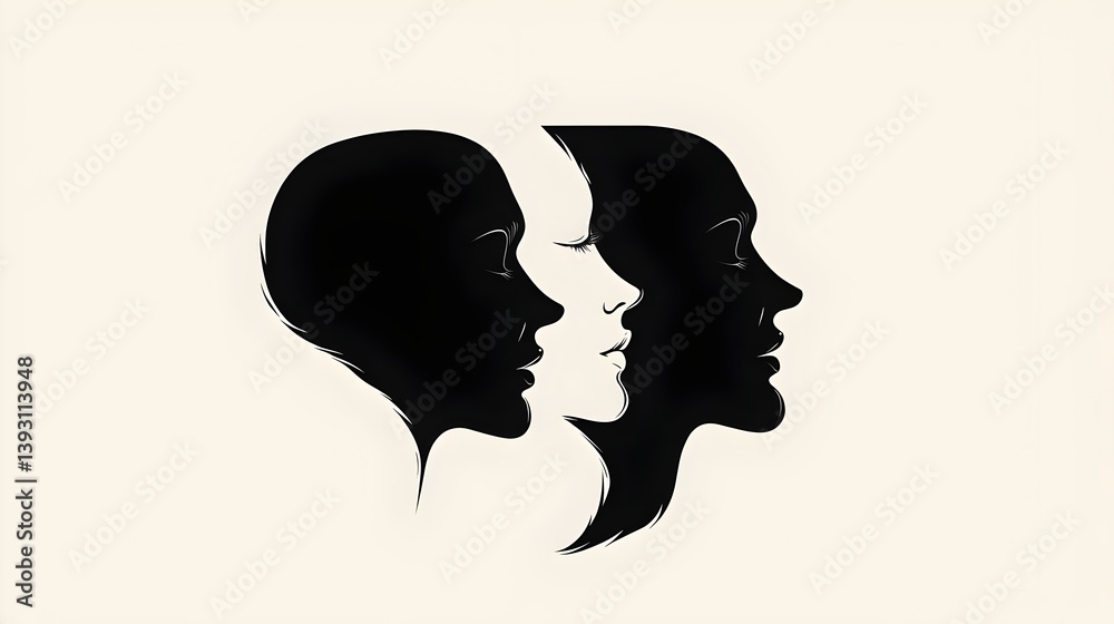 A minimalist icon logo featuring two profile face silhouettes formed with identical parallel strokes.
Concepts : Artificial intelligence, deep learning, neural networks, facial recognition, human-comp A minimalist icon logo featuring two profile face silhouettes formed with identical parallel strokes.
Concepts : Artificial intelligence, deep learning, neural networks, facial recognition, human-comp