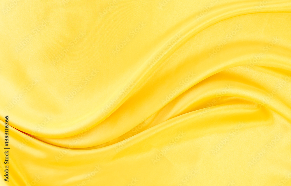Obraz premium yellow gold satin texture that is white silver fabric luxurious shiny that is abstract silk cloth background with patterns soft waves blur beautiful.