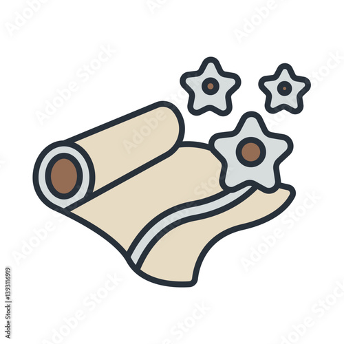 spa towel icons isolated on White Background. Flat style design