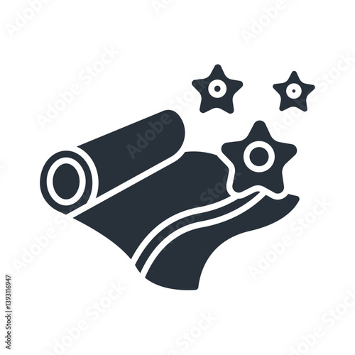 spa towel icons isolated on White Background. Flat style design