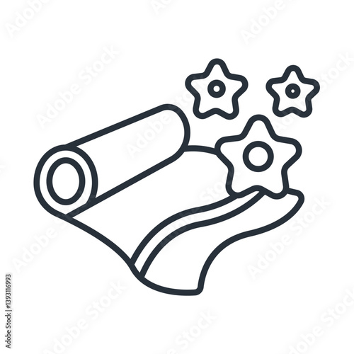 spa towel icons isolated on White Background. Flat style design