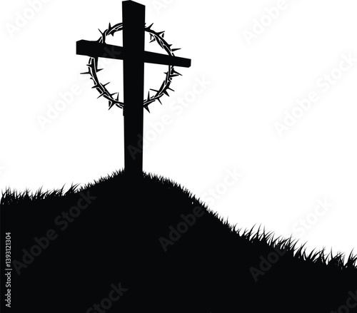 Christ carrying the cross on Good Friday, Good Friday Religious Cross Background