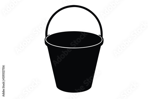 metal trash can