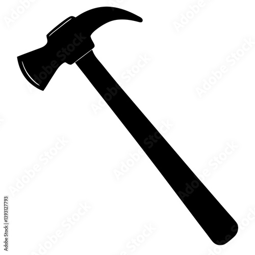 Hammer silhouette vector illustration