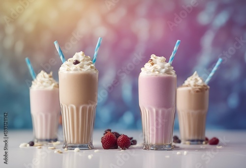 isolated delicious white milkshakes shakes cream creamy nourishment food cocktail shake fresh dairy background cold milk berry drink chocolate healthy brown refreshment natural goggles closeup