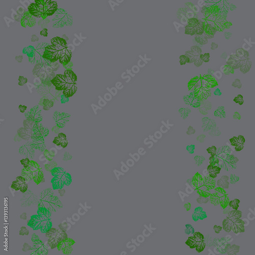 abstract green background with leaves