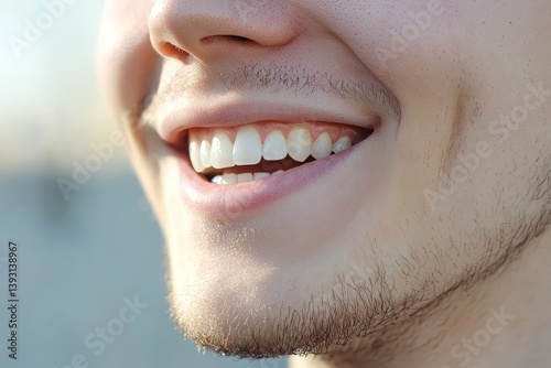 Obraz na płótnie Beautiful Hollywood Smile, Close-up w salonie