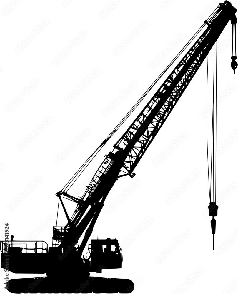 Crane, Construction vehicle vector design, Crane, Construction vehicle vector graphic Crane, Construction vehicle vector design, Crane, Construction vehicle vector graphic