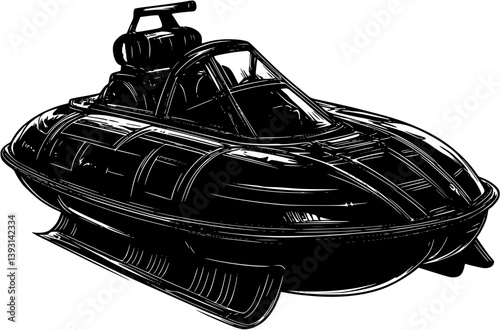 Hovercraft vector design, Hovercraft vector image
