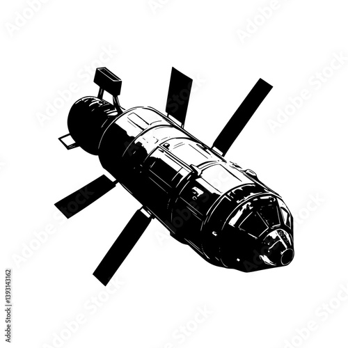 Space probe, Space vehicle vector design, Space probe, Space vehicle vector image