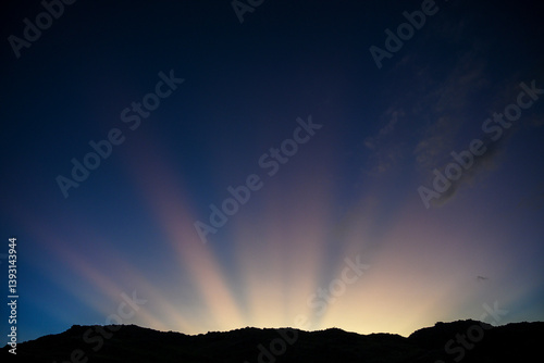 magical image of sunbeams