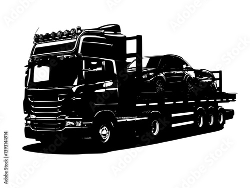 Car carrier, Truck vector design, Car carrier, Truck vector illustration