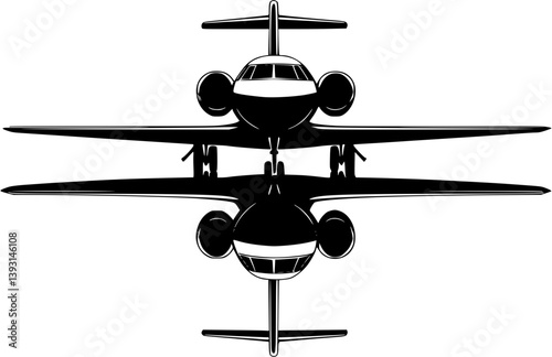 Private jet, Airplane vector design, Private jet, Airplane vector graphic
