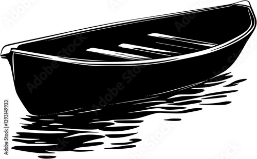 Rowing boat, Boat vector design, Rowing boat, Boat illustration art