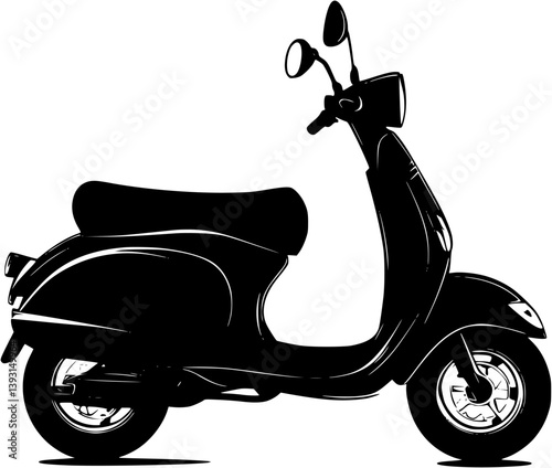 Scooter vector design, Scooter illustration art