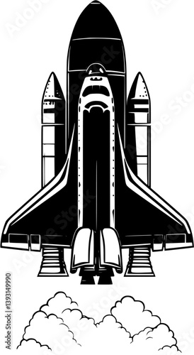 Space shuttle, Space vehicle vector design, Space shuttle, Space vehicle vector illustration
