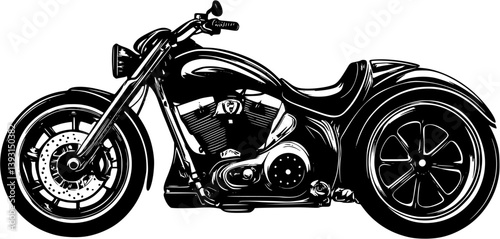 Trike, Motorcycle vector design, Trike, Motorcycle vector image