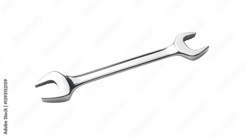 Wrench placed on a white background Wrench placed on a white background