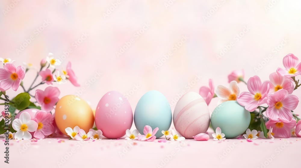 easter eggs and flowers easter eggs and flowers