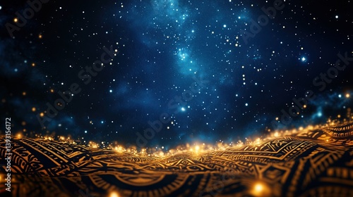 Matariki Day, traditional elements for Matariki Day, with a mystical and cultural feel