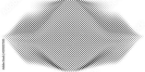 Monochrome abstract black and white halftone dots pattern seamless distressed textured background pop art template vector illustration, black abstract dotted halftone texture on white background.