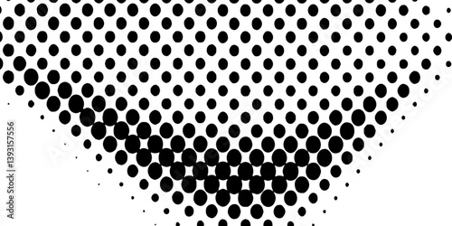 Monochrome abstract black and white halftone dots pattern seamless distressed textured background pop art template vector illustration, black abstract dotted halftone texture on white background.