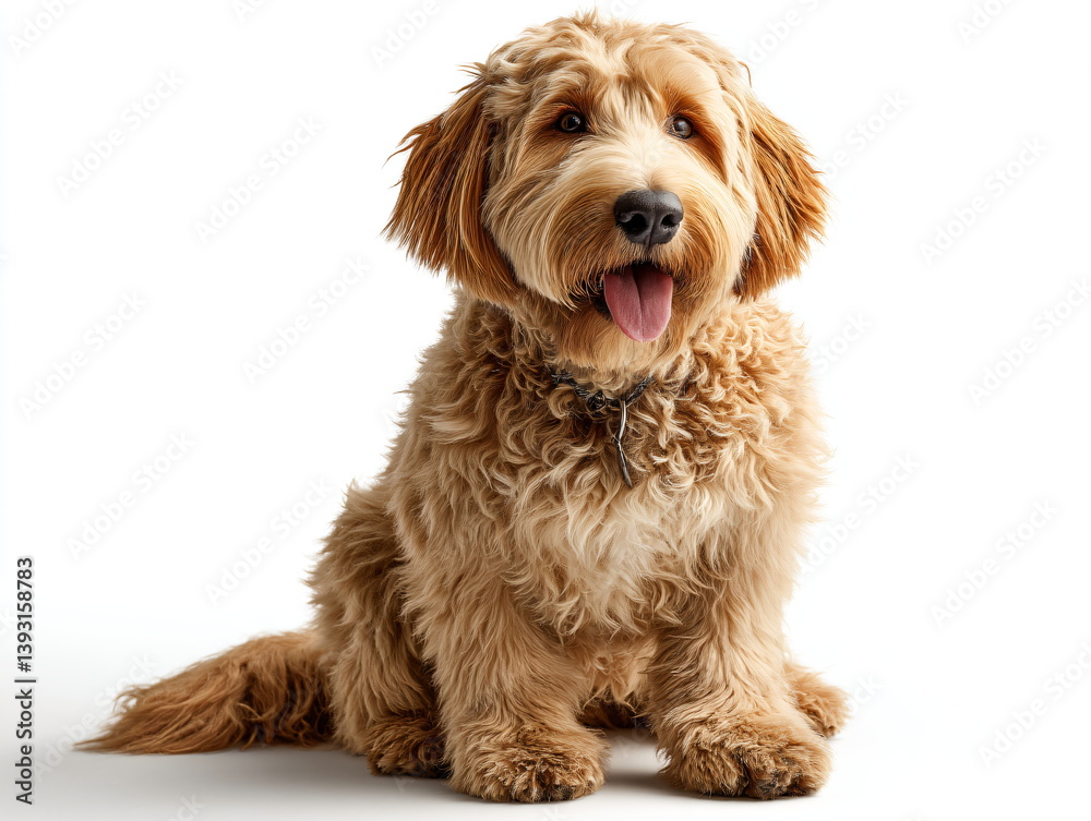 happy labradoodle with happy eyes and her tongue sticking out happy labradoodle with happy eyes and her tongue sticking out